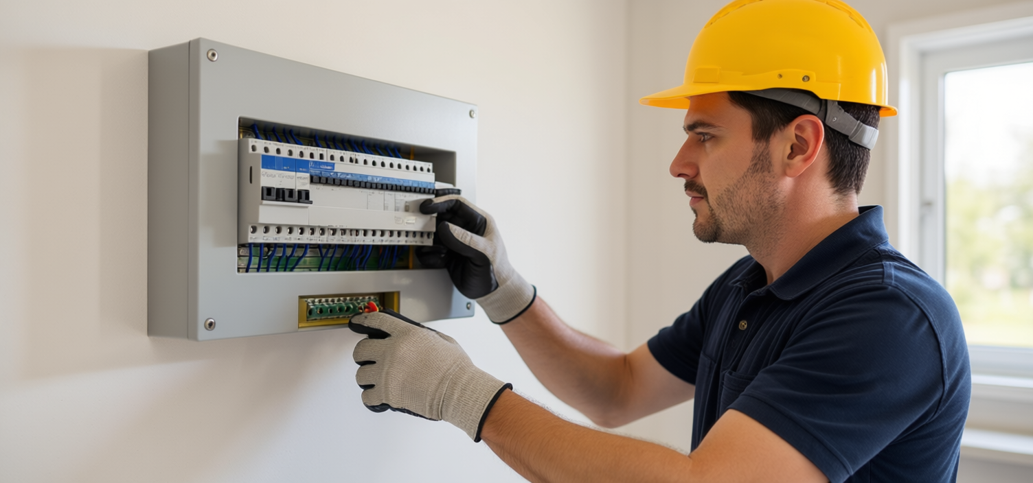 Licensed Electrician at Work